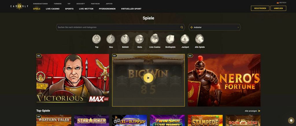 Casinoly 500 euros + 200 tours gratuits